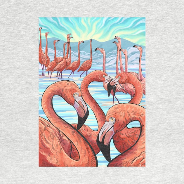 Flamingos by Cari.boou